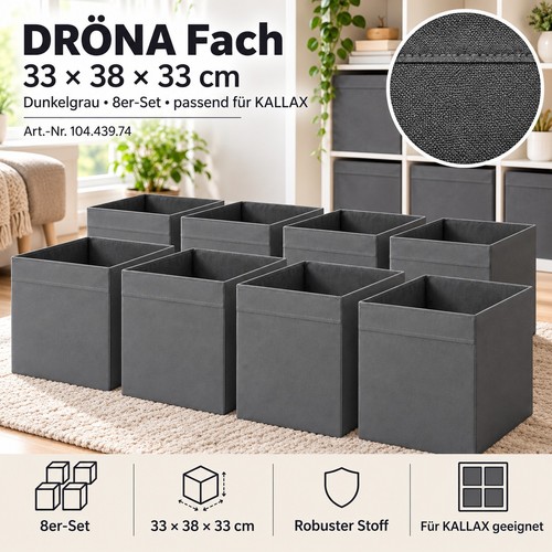Ikea dröna boxen dunkelgrau - ikea,