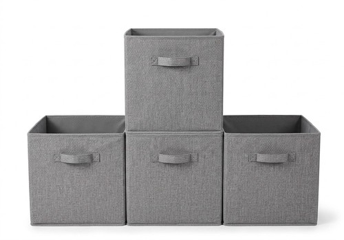 Aufbewahrungsbox grau - 4x,